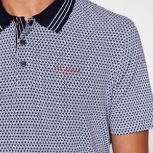 Ted Baker Golf Hexagon Design Polo Shirt Size 6